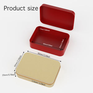 Haute Qualité Cigarette Tin Box Tin Boîte À Lunch <span class=keywords><strong>Blanc</strong></span> pour Cookie Noir Rectangle <span class=keywords><strong>Tn</strong></span> Box 90*60*20mm En Gros - Product Image 2