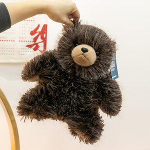 Peluche Orso <span class=keywords><strong>Grizzly</strong></span> Personalizzato con Pelliccia Lunga e Punteggiata, con Marchio OEM per Regali Brandizzati all'Ingrosso e Vendita al Dettaglio - Product Image 5