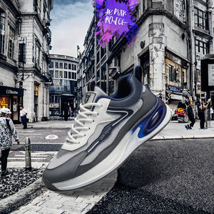 Zapatillas deportivas de verano y primavera para hombre, de cuero genuino y malla, con aumento de altura, modernas, versátiles, cómodas, informales y con suela gruesa. - Product Image 3