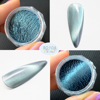 Haute qualité 9D poudre magnétique holographique couleur douce oeil de chat pour vernis à ongles Mica perle Pigment magnétique