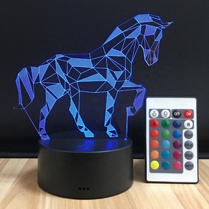 Đèn Ngủ Trẻ Em Unicorn <span class=keywords><strong>Light</strong></span> 16 Màu Thay Đổi Với Điều Khiển Từ Xa Đèn Ngủ Ảo Ảnh Quang Học - Product Image 3