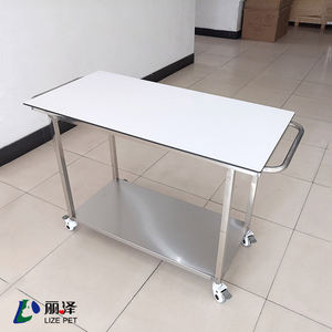 LIZE hewan peliharaan darurat mobile stainless steel ambulans akrilik tandu kereta dokter hewan peliharaan fluorosopy meja penyelamatan transportasi - Product Image 6