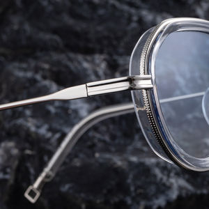 Lunettes de soleil rondes de style punk rétro personnalisées avec logo Partagas Wholesale Designer, protection UV400, pour hommes - Product Image 2