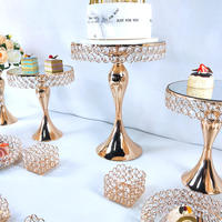 Lot de 10 Présentoirs à Gâteaux, Supports en Cristal pour Cupcakes, Biscuits, Fruits et Desserts, pour Baby Shower, Mariage et Fête d'Anniversaire