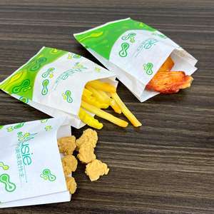 Logo personnalisé, papier résistant à la graisse pour l'emballage des aliments/sac en papier résistant à la graisse coloré/sac en papier résistant à l'huile pour le pain et les en-cas - Product Image 1