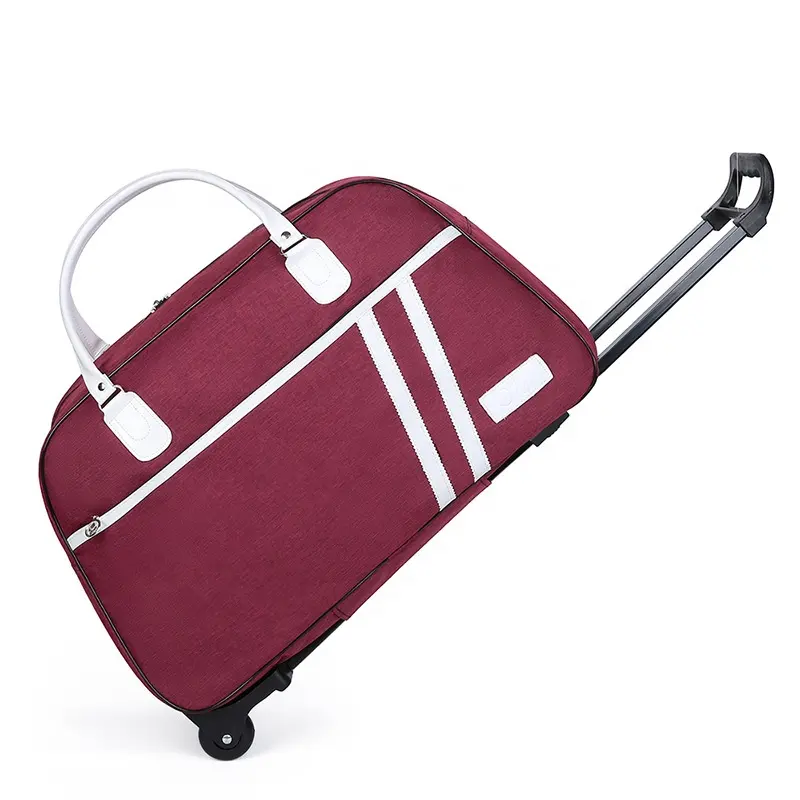 Trolley ligero impermeable de tela Oxford bolsa deslizante bolsa de viaje equipaje con ruedas FIN DE SEMANA Rolling Trolley bolsas de lona