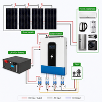 Station d'énergie solaire compacte à brancher 6,2 kW, système photovoltaïque pour balcon avec câbles de support et accessoires de montage