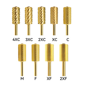 ChiYan foret à ongles professionnel forets à ongles en acier au tungstène grain moyen cristal grand foret à baril (rayon d'angle) - Product Image 1