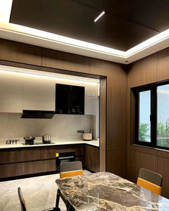 ตู้ครัวเคลือบแล็คเกอร์ดีไซน์ทันสมัยตามสั่งสำหรับโครงการอพาร์ตเมนต์ - Product Image 6