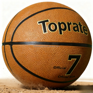 Toprate Durable de haute qualité écologique résistant à l'eau taille officielle 6 et 7 thermocollé PU basket-<span class=keywords><strong>ball</strong></span> pour équipe intérieure et extérieure - Product Image 1