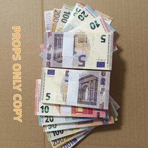 Paquete de 100 <span class=keywords><strong>Billetes</strong></span> de Dólares Europeos de Papel, Realistas, para Efectos Cinematográficos, de <span class=keywords><strong>5</strong></span>, 10, 20, 50, 100, 200, 500, para Halloween y Navidad, Sin Logotipo/Gráficos - Product Image 6