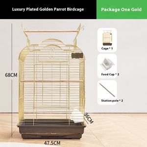 כלוב תוכים מברזל יצוק עם פתח עליון פתוח למשחק, כלוב ציפורים קטן לתוכים, בודג'יריגארים, תוכים, קוקטיילים, ציפורי אהבה - Product Image 6