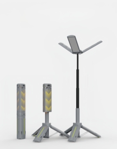 Nueva Linterna LED Telescópica Recargable de 1000 Lúmenes, Altura Ajustable, Intensidad Regulable, Luz de Camping para Exteriores con Soporte de 1m - Product Image 2