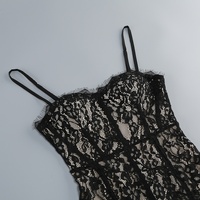 Robe midi en dentelle personnalisée OEM, taille naturelle, décontractée, pour l'été et le quotidien, fabrication usine