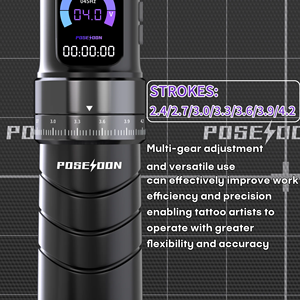 Machine à tatouer sans fil rechargeable avec batterie 2300 mAh, course réglable <span class=keywords><strong>de</strong></span> 2,4 à 4,2 mm, nouvelle arrivée directe d'usine - Product Image 6