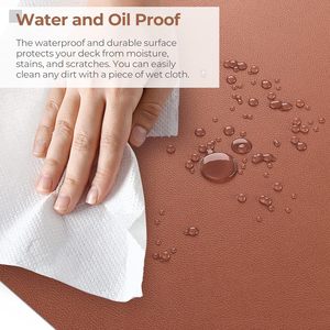 Văn Phòng Bàn Mat Tùy Chỉnh PU Da Bàn Bảo Vệ Không Thấm Nước Lớn Chuột Pad Đôi Bên Bàn Mat Cho Máy Tính Để Bàn - Product Image 5