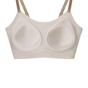 Soutien-gorge push-up d'été Ultra-mince sans fil pour femmes coupe sans course sens français sucette solide doux sans couture soutien-gorge respirant - Product Image 4