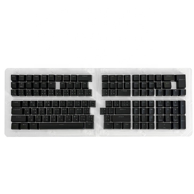 Thai ABS Keycaps OEM Profile Light Transmission Doubleshot Keycaps for 61/87/104/108 Mechanical Keyboard