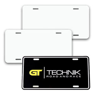 Venta al por mayor sublimación de aluminio negro matrícula en blanco Transferencia de Calor impresión Auto coche motocicleta matrícula personalizada - Product Image 3