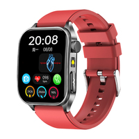 Reloj Inteligente Deportivo E810 con Monitor de Presión Arterial, ECG, Pantalla Cuadrada, Llamadas, Resistente al Agua IP68, para Hombres y Mujeres