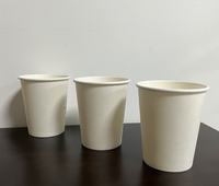 Fournitures pour bureaux, hôtels, restaurants, fêtes, pharmacies, gobelets en papier blancs jetables écologiques de 8 oz (300 ml) pour boissons au café