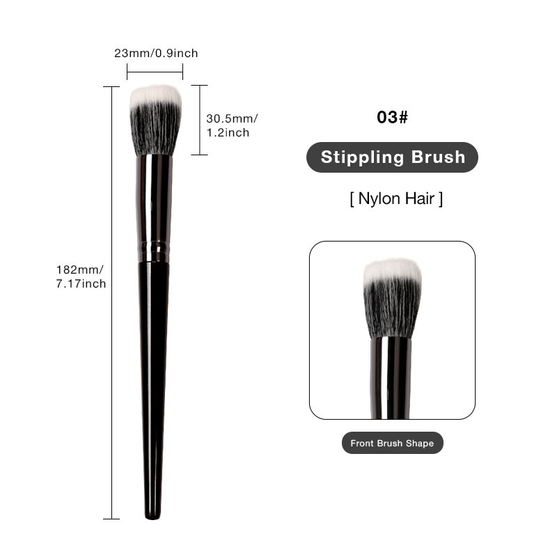 Pinceau pointillé noir