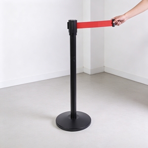 Poste de cola de rendimiento probado con base de arena con hierro encapsulado y poste de acero inoxidable de 0.6 mm para espacios públicos - Product Image 1
