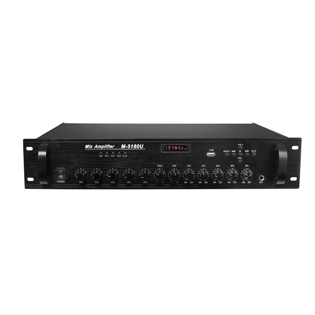 Hot Selling Amplifier Professional 80W Stereo High Power Audio Power Mixing Amplifier