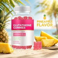 Gummies blanchissantes au glutathion et au collagène les plus vendues – Complément naturel éclaircissant pour la peau pour adultes – Marque privée.