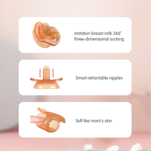 Factory Wholesale Baby Products Automatic Rebound Infant Food Grade <strong>Pacifier</strong> Clip Supplier Soft Baby Silicone Nano <strong>Pacifier</strong> - Product Image 3