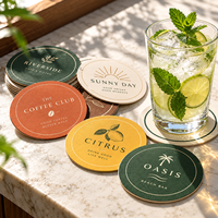 Sous-verres en papier imprimés sur mesure en gros, sous-verres absorbants jetables pour hôtels, restaurants, KTV, tasses à bière et à café
