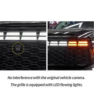 อุปกรณ์ตกแต่งรถยนต์ดีไซน์ใหม่ กระจังหน้าไฟ LED Iron Knight วัสดุ ABS สำหรับ GWM Tank 500 - Product Image 4