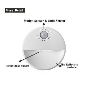 Luz con Sensor de Movimiento, Luz Nocturna LED Recargable por USB - Product Image 2