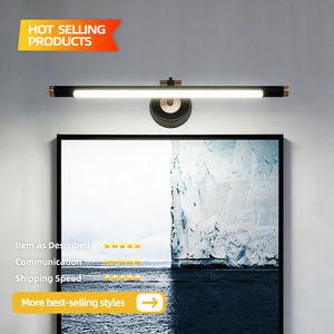 Bathroom IP44 Rated LED <b>Mirror</b> Wall Lamp 3000K/4000K/6000K Color Temp Modern Luxury Black Adjustable Design for Home Hotel Use - Product Image 2