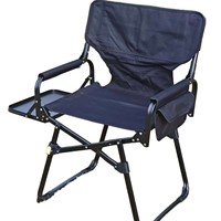 Chaise de Réalisateur Pliante Style Glamping Extérieur en Alliage d'Aluminium avec Tissu Oxford, Table de Camping, Pique-nique, Table Basse, Petite Table et Chaise