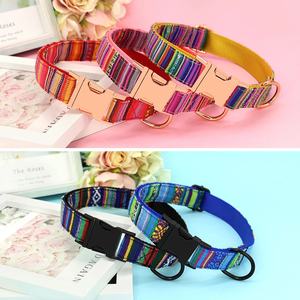 나일론 개 목걸이 다채로운 애완 동물 버클 칼라 분실 방지 명판 ID 태그 소형 중형 대형 개 S-L 조정 가능 - Product Image 3