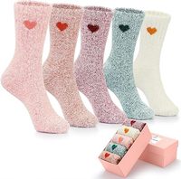 Chaussettes en laine tricotées douces, confortables et chaudes pour femme, respirantes, en coton, décontractées, pour l'hiver, à épaisseur standard, avec bordure parfaite