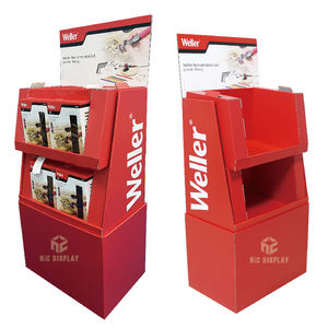 Présentoirs empilables en carton ondulé FUSD <span class=keywords><strong>pour</strong></span> supermarchés, présentoirs <span class=keywords><strong>pour</strong></span> outils de quincaillerie - Product Image 1