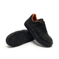 Sneakers en cuir vieilli pour femmes, chaussures basses décontractées de style skate avec semelle en caoutchouc