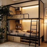 Système d'hôtels modernes de luxe, lit de dortoir en contreplaqué E1, cabine de couchage privée, installation facile, 30 jours