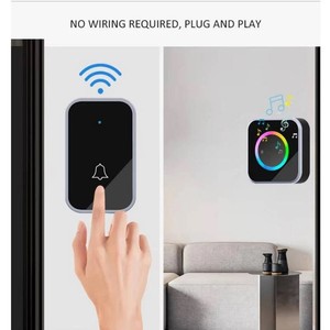 150ft phạm vi cắm hoạt động DIY RGB chiếu sáng hiện đại Chuông cửa không dây cho căn hộ nhà lớp học trường - Product Image 5