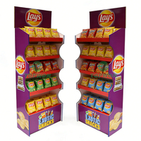 Étagère de présentation en PVC personnalisée pour supermarché, présentoir de produits en PVC, présentoir pour chips, biscuits, etc.