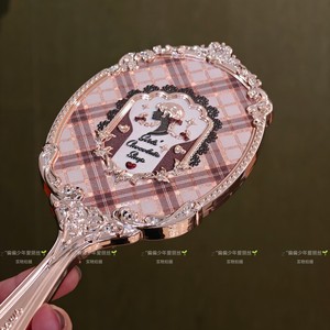 Specchietto Portatile Flower Knows Chocolate, Design Fragola Marrone-Nero Tè al Latte, con Confezione Base - Product Image 4