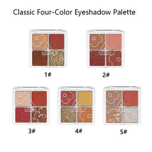 Высокое качество 4 вида цветов палитры теней для век минеральный краситель, защита от воды, Длительное Действие, палитра теней для век - Product Image 5