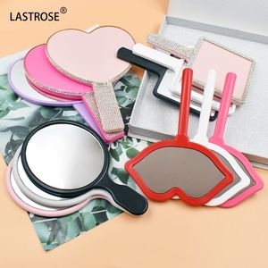 Private logo Lip Shape Handheld Makeup Mirror Private Label Single Side Hand Held Cosmetic Mirrors - Product Image 6