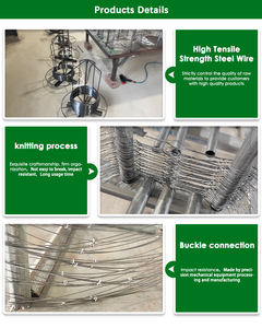 Maille <span class=keywords><strong>de</strong></span> protection en acier au carbone tissé efficace MZP, clôture anti-obstacles en <span class=keywords><strong>fil</strong></span> pour ralentir l'avance des Putank et aider aux actions défensives - Product Image 4