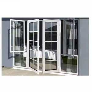 Đức phụ kiện <span class=keywords><strong>uPVC</strong></span> Khuôn Cửa Pháp cửa sổ Tempered Glass Con lăn cơ chế bên ngoài căn hộ sử dụng-chủ yếu là vật liệu PVC - Product Image 4
