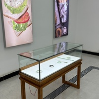 Maßgefertigte Luxus-Schmuckvitrine mit LED-Beleuchtung und Glas für Anpassbare Farbe & Größe für Juweliergeschäft-Einrichtung