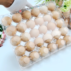 Bandejas/Cajas para Huevos Reutilizables D-PET, Económicas, de 30/20/12/10/4 Piezas, Bandeja para Huevos de Plástico Reciclable - Product Image 6