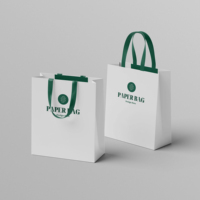 Vente en gros de logo de marque imprimé sur mesure promotion vêtements de luxe cadeau de vente au détail shopping bijoux sac en papier avec poignée